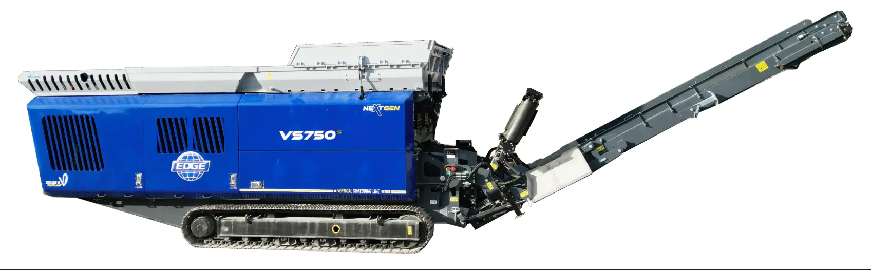 VS750s high-capacity twin shaft shredder